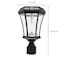 Gama Sonic Victorian Bulb Solar Light w/GS Solar Light Bulb, Wall/Pier/3 in. Fitter Mounts, Black 94B033 - alternate 8